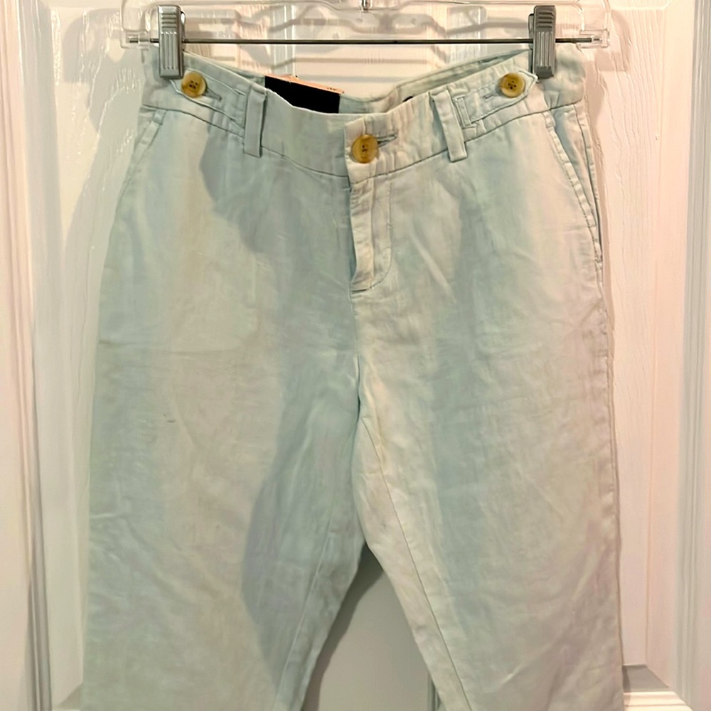 NWT Banana Republic cropped linen pants size 00P